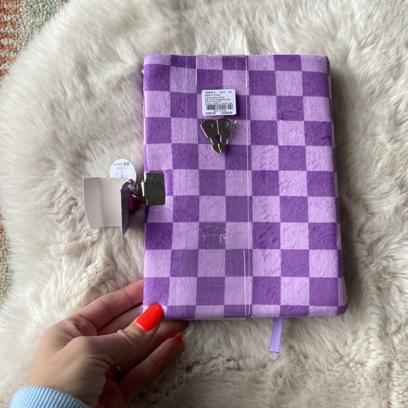 Claire’s lock diary gameboy video game notebook journal purple plushie girls - Picture 14 of 16